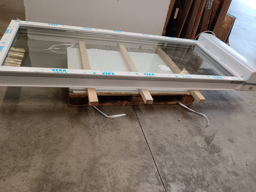 Porte-fenêtre PVC blanc - 2103 x 856 mm (VR intégré)