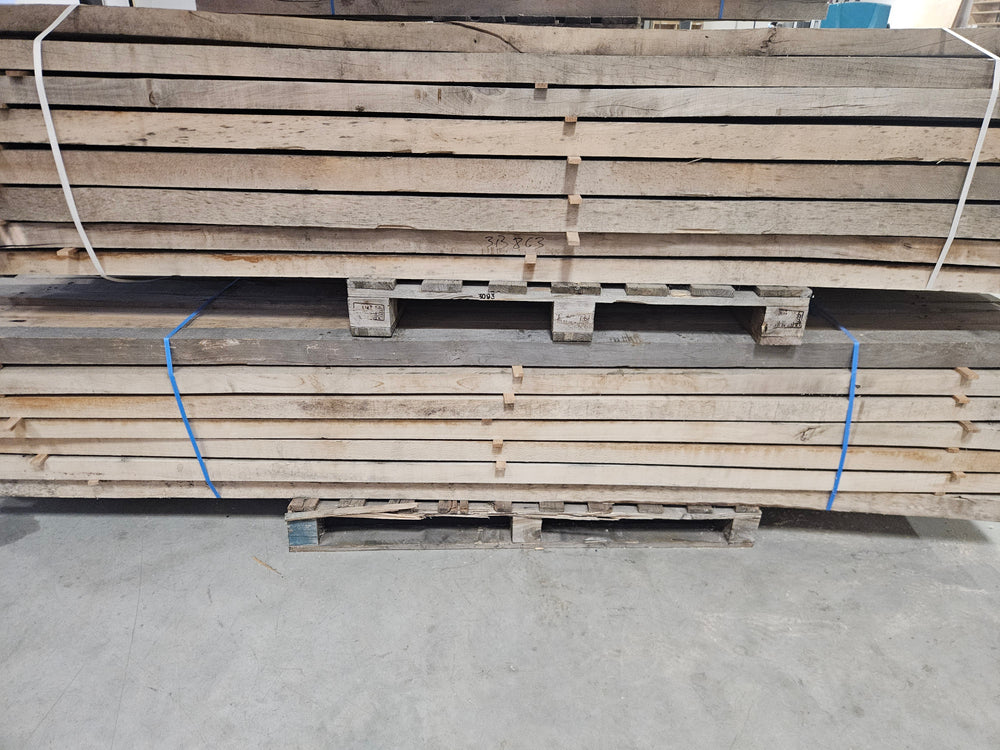 Chevron hêtre bois massif - 55 x 75 - L=3m (brut de sciage)