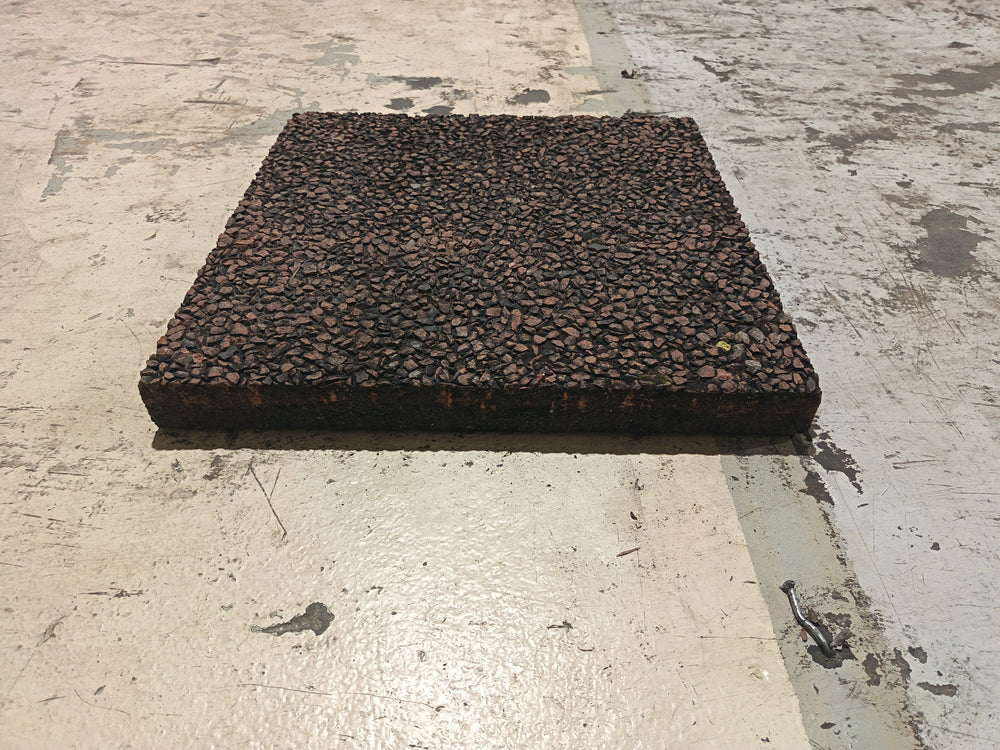 Dalle gravillonnée béton rose - 500 x 500 x 50 mm