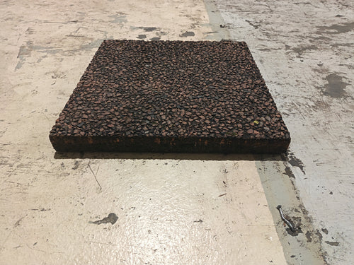 Dalle gravillonnée béton rose - 500 x 500 x 50 mm