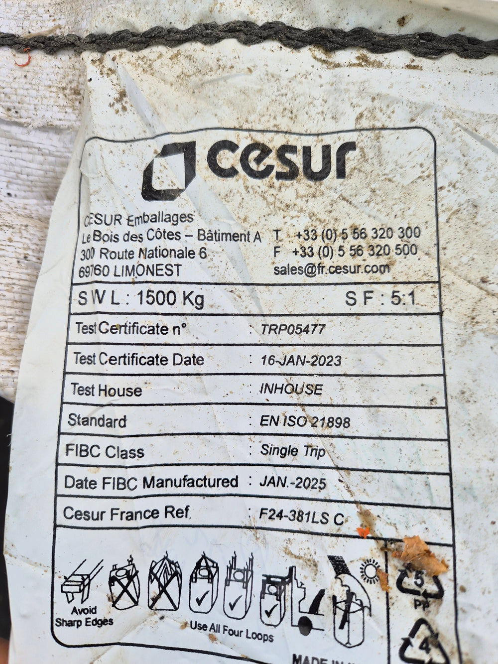 Big bag mortier beige-gris - Cantillana (Mur 12 DSM)