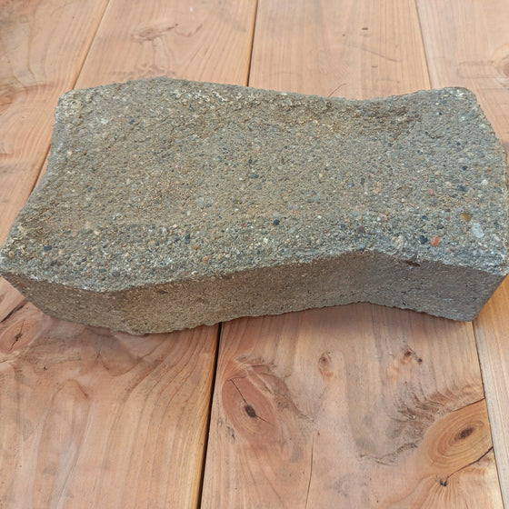Pavé béton autobloquant gris - 245 x 125 x 60 mm (ondulé)