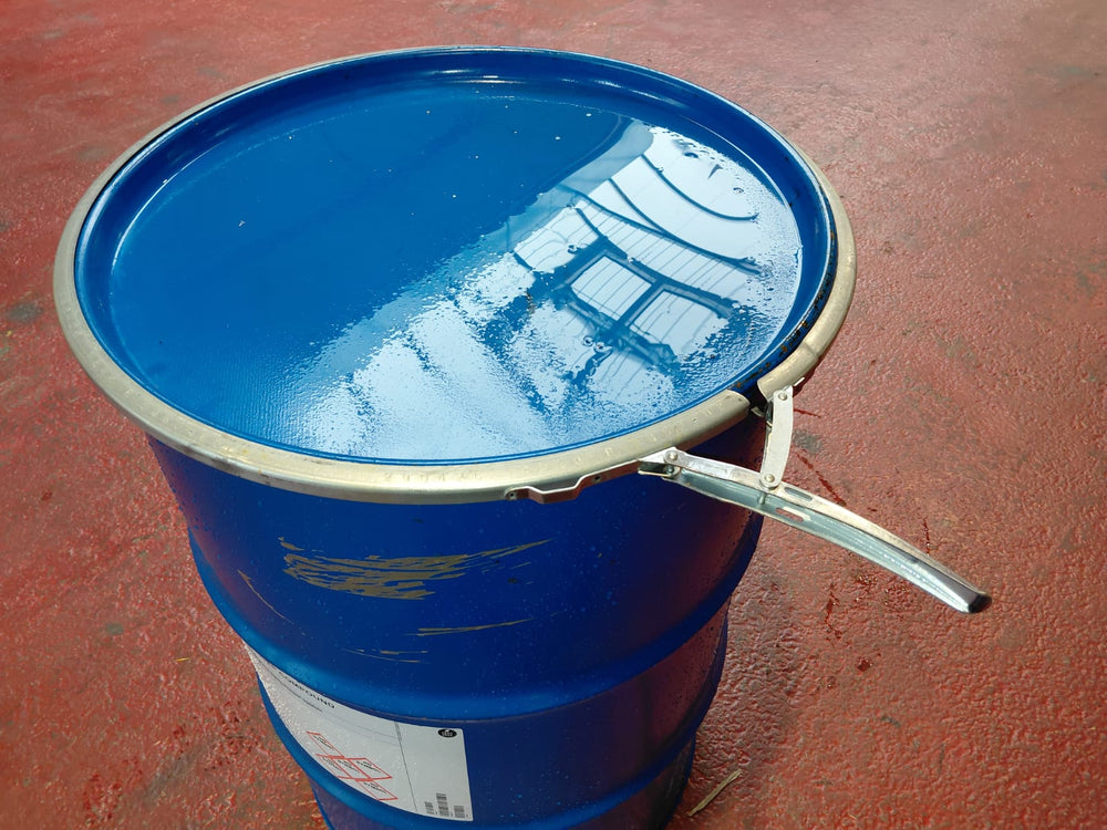 Fût métallique 200 litres bleu