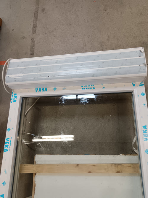 Porte-fenêtre PVC blanc - 2103 x 856 mm (VR intégré)