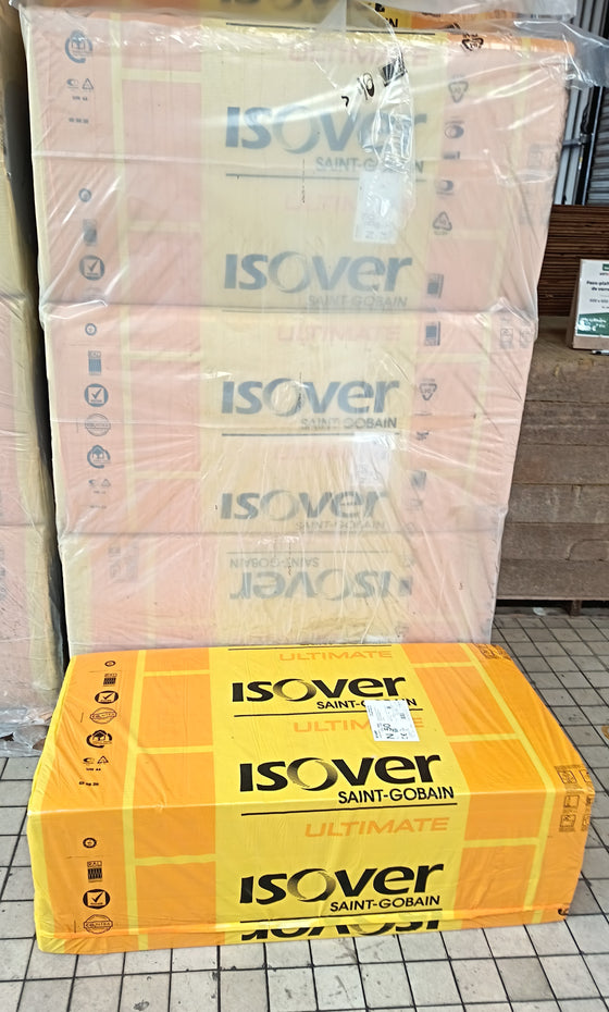 Isolant ULTIMATE U Protect Slab 4.0 - ISOVER (paquet de 8) - R=1.61 - Ep=50mm - 1200 x 600
