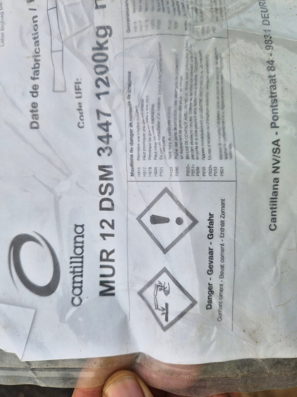 Big bag mortier beige-gris - Cantillana (Mur 12 DSM)