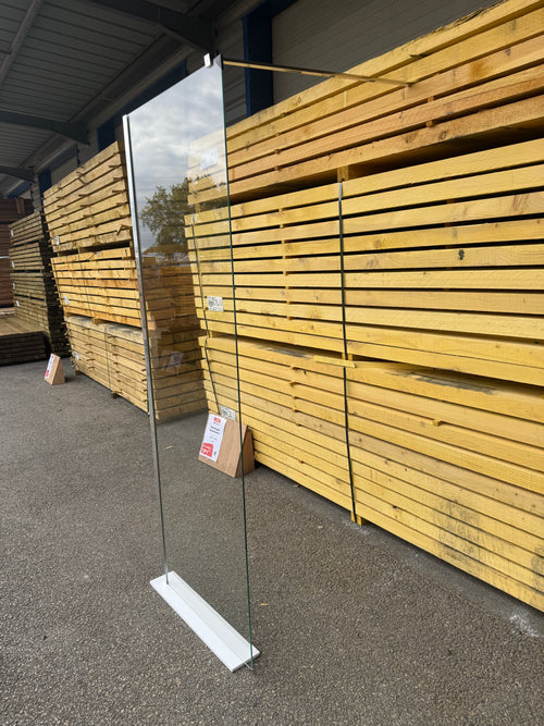 Paroi de douche verre chrome - 1900 x 700 x 6 mm - Supra Kinedo Solo6 réf. PA2400CTN