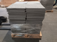 Dalle moquette gris clair - 500 x 500 mm - Tecsom