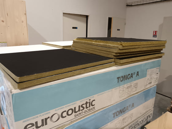 Faux-plafond Tonga noir - 600 x 600 x 22 mm - EUROCOUSTIC