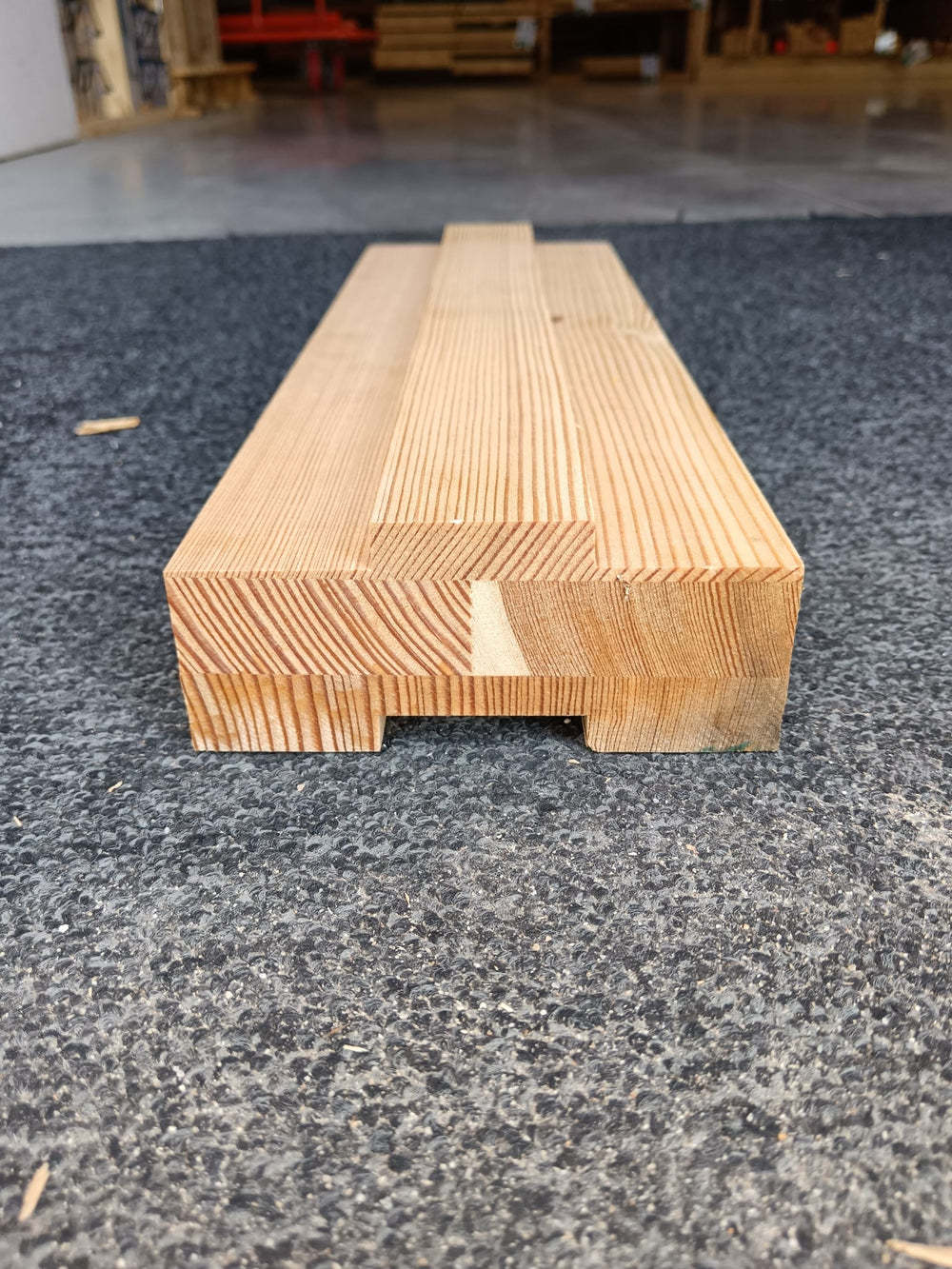 Brique mélèze lamellé collé classe 3 - 50 x 120 - L. var (raboté 4 faces) — vue 4