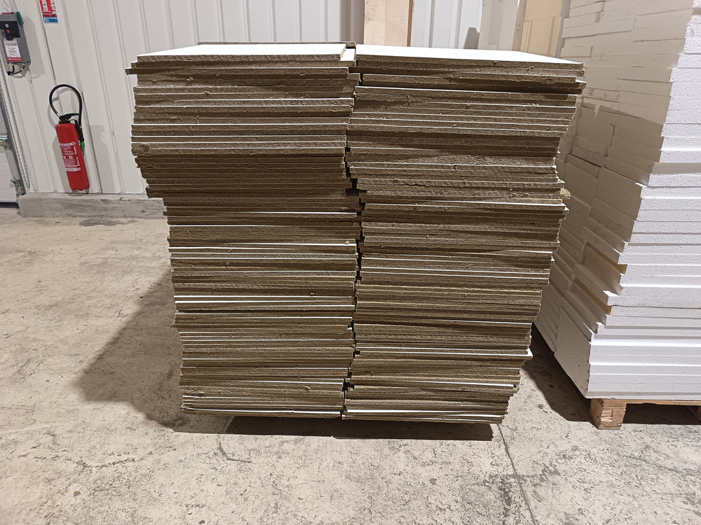 Faux-plafond laine de verre blanc - 590 x 590 mm - Ep=15mm