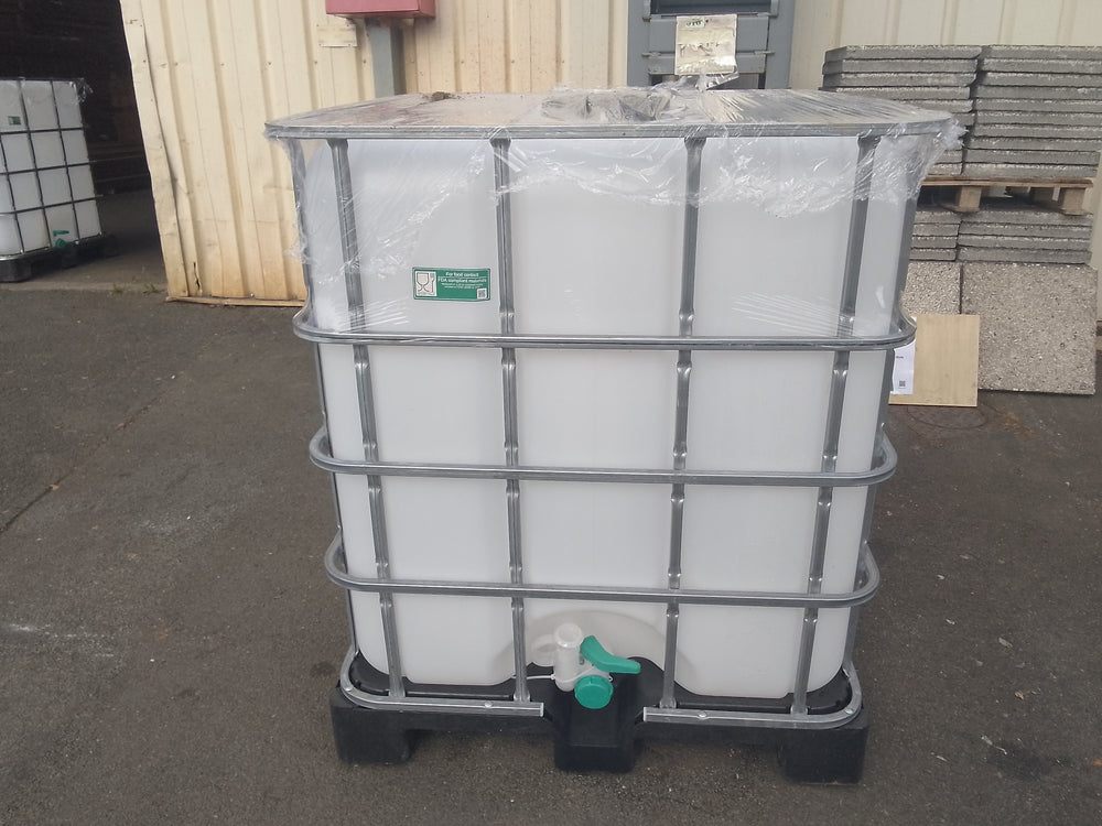 Cuve IBC 1000L plastique  - 1200 x 1000 x 1170 mm
