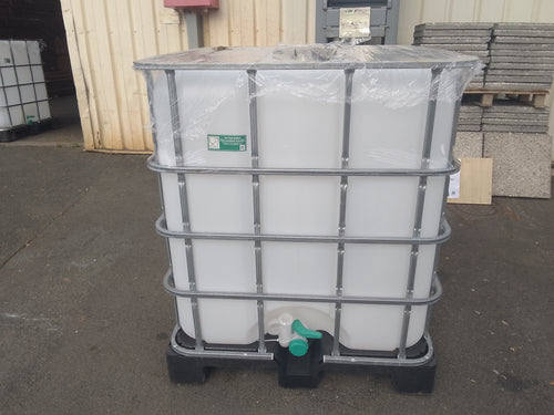 Cuve IBC 1000L plastique  - 1200 x 1000 x 1170 mm