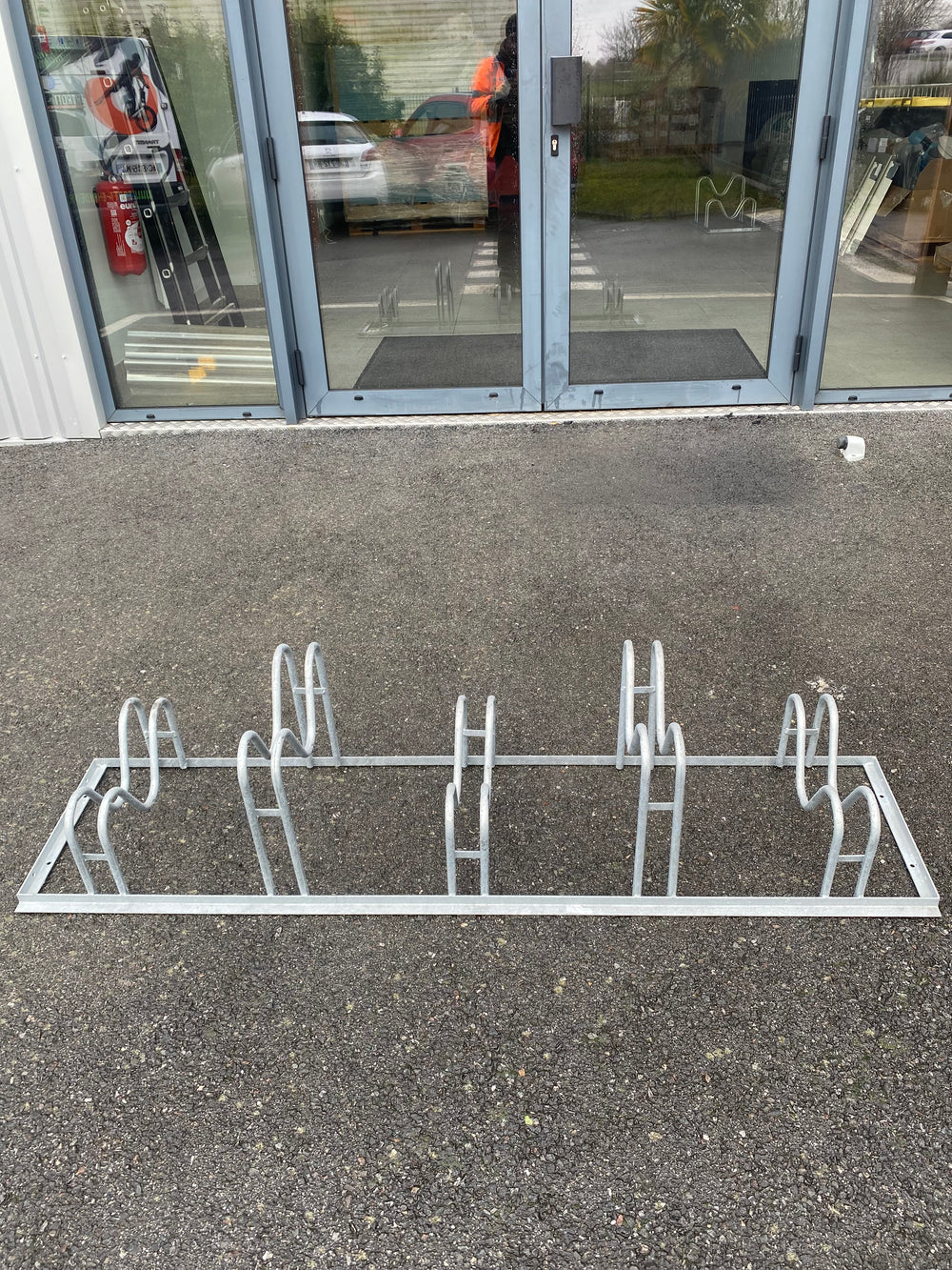 Rack à velo acier galvanisé - 1750 x 400 mm — vue 3