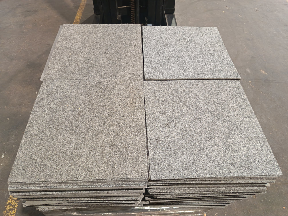 Dalle moquette gris clair - 500 x 500 mm - Tecsom