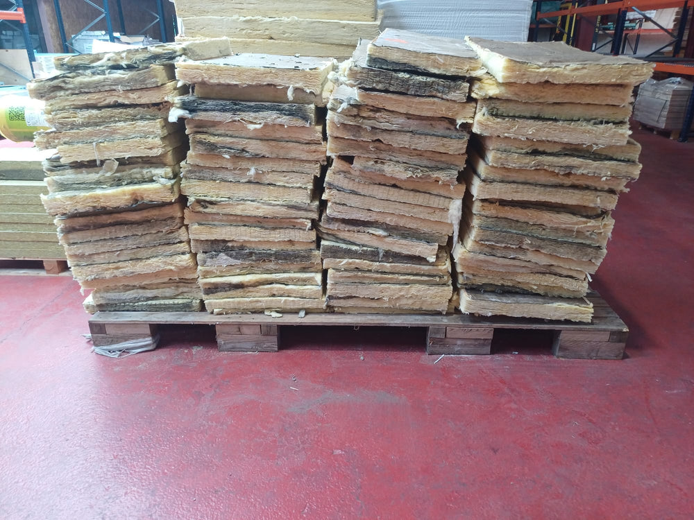 Panneau laine de verre kraft - 1000 x 500 mm - Ep=65mm