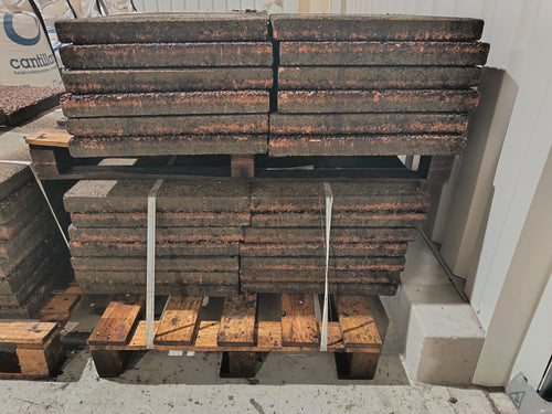 Dalle gravillonnée béton rose - 500 x 500 x 50 mm