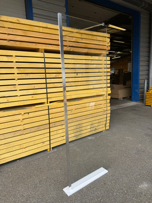 Paroi de douche verre chrome - 1900 x 700 x 6 mm - Supra Kinedo Solo6 réf. PA2400CTN