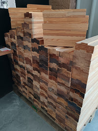 Brique mélèze lamellé collé classe 3 - 50 x 120 - L. var (raboté 4 faces) — vue 5