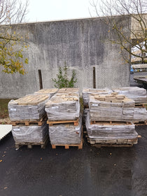 Pavé béton autobloquant gris - 245 x 125 x 60 mm (ondulé)