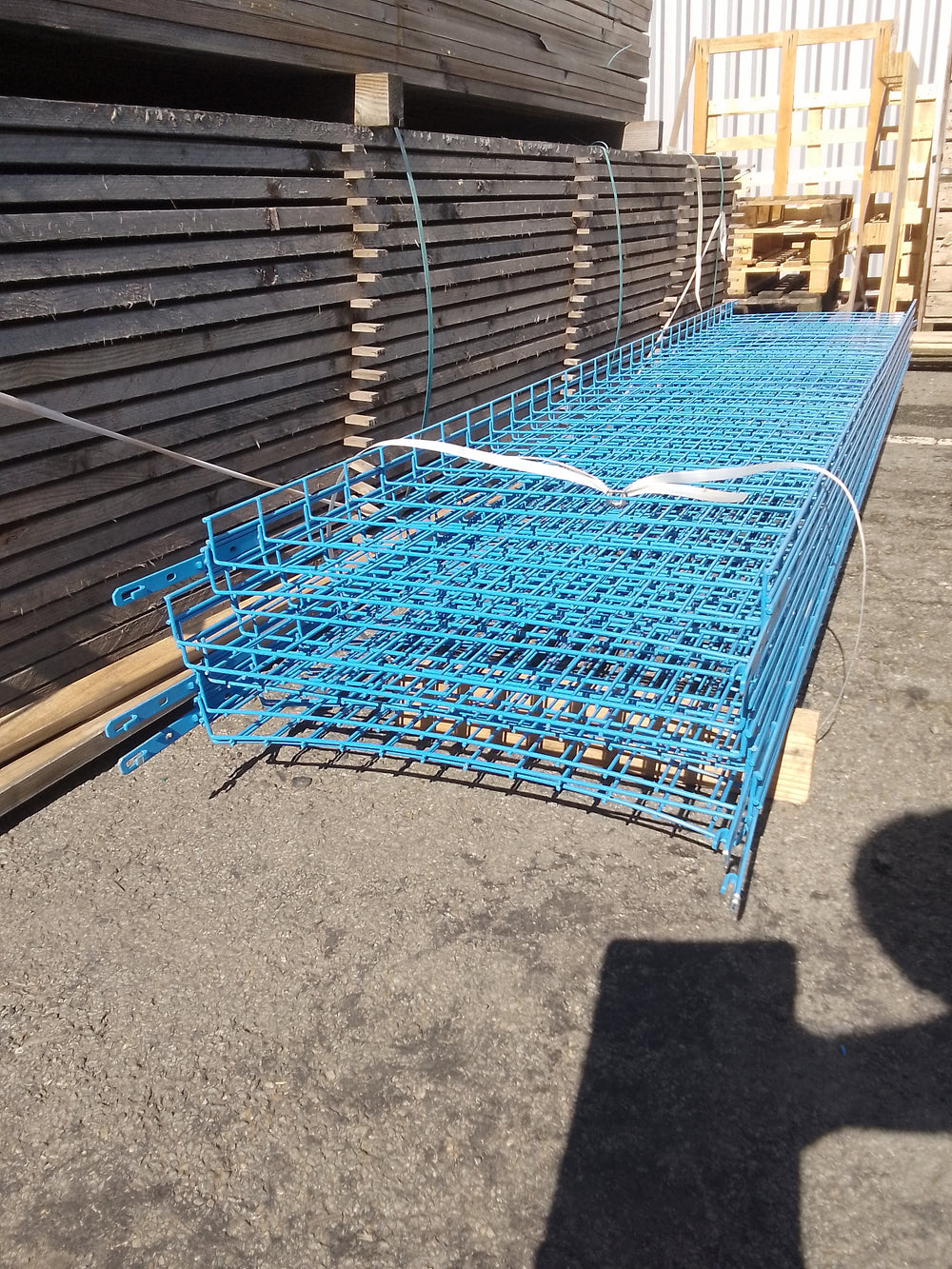 Chemin de câble acier bleu - 3000 x 600 x 54 mm (fil)