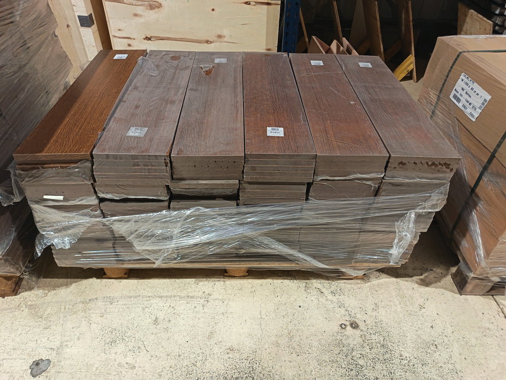 Tablette chêne foncé aggloméré - 800 x 200 x 18 mm