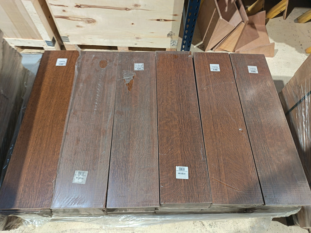 Tablette chêne foncé aggloméré - 800 x 200 x 18 mm