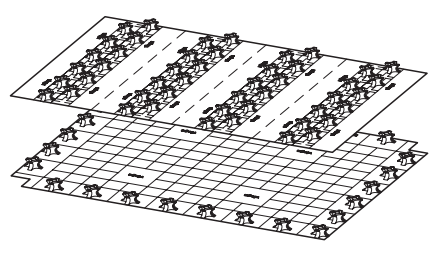 Chauffage  -  Feuille De Distribution De Base 1348 x 880 x 6 mm Pour Tuyaux 12 15 mm (Prix Au M²) 664527 Vrk Viega Fonterra