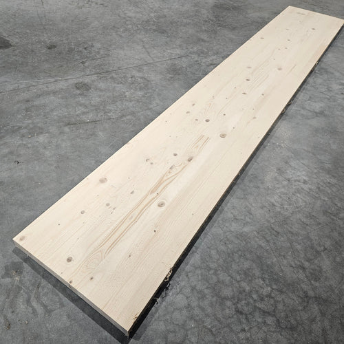 Plan de travail epicéa lamellé collé - 2500 x 400 x 35 mm (brut de sciage)