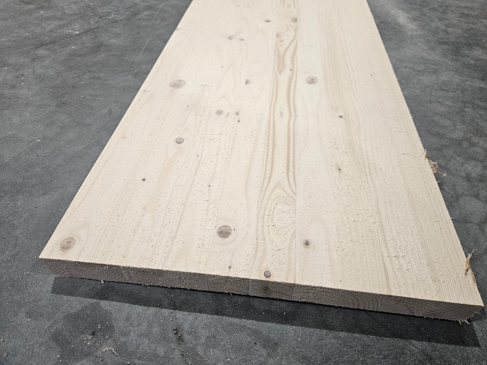 Plan de travail epicéa lamellé collé - 2500 x 400 x 35 mm (brut de sciage)
