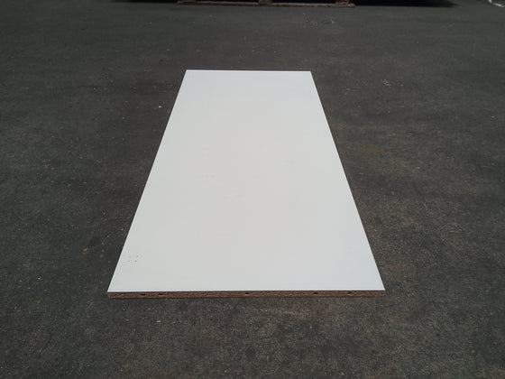 Tablette aggloméré blanc - 1130 x 510 x 20 mm — vue 3
