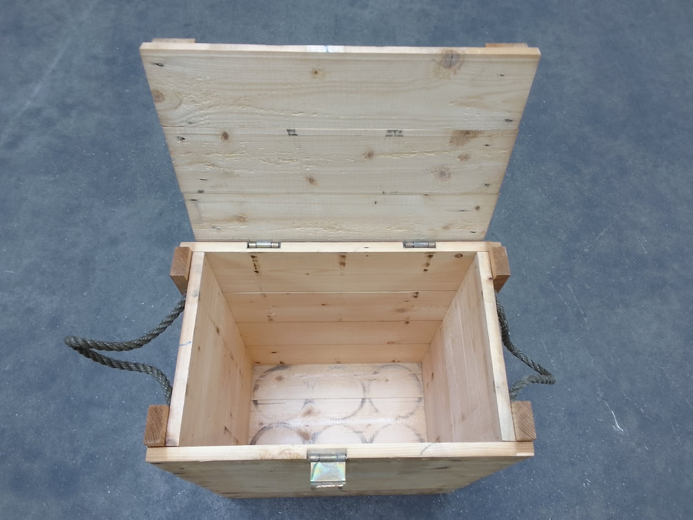 Caisse bois massif - 505 x 325 x 655 mm — vue 2