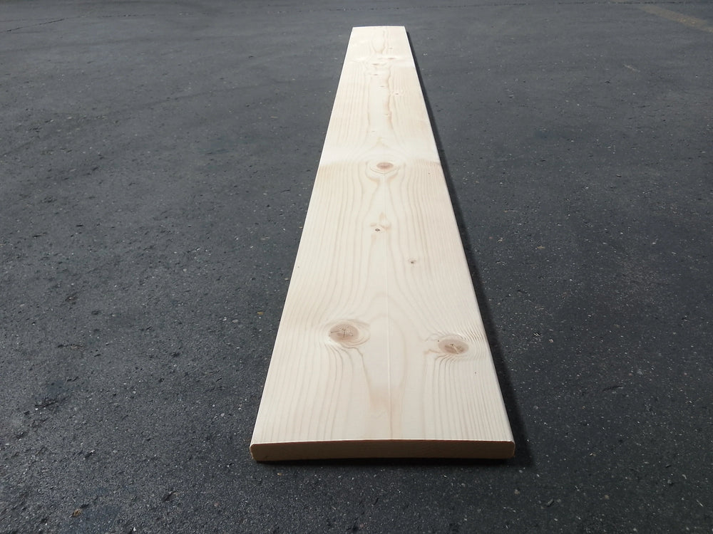 Planche epicéa bois massif - 20 x 130 - L=1.75m (raboté 4 faces + arrondis)