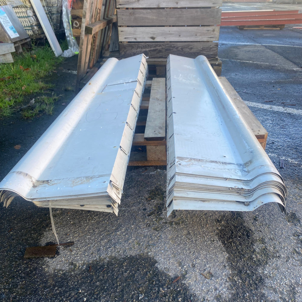 Bac acier acier blanc - 2100 x 350 x 40 mm