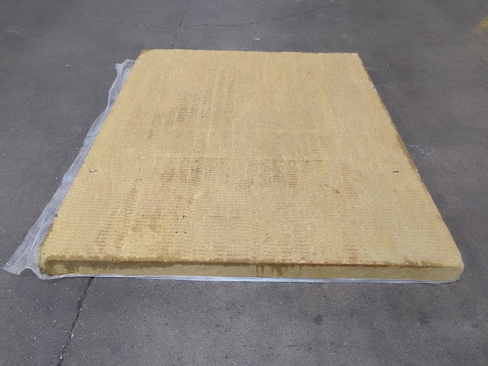 Panneau laine de roche vert - 1200 x 1000 mm - Ep=60mm - ROCKWOOL (Soudable 369 avec film)