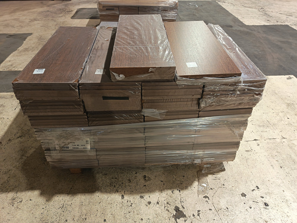 Tablette chêne foncé aggloméré - 800 x 300 x 18 mm