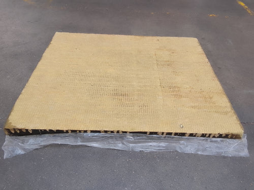 Panneau laine de roche vert - 1200 x 1000 mm - Ep=60mm - ROCKWOOL (Soudable 369 avec film)