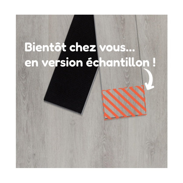Echantillon de sol PVC clipsable chêne Gris Béton