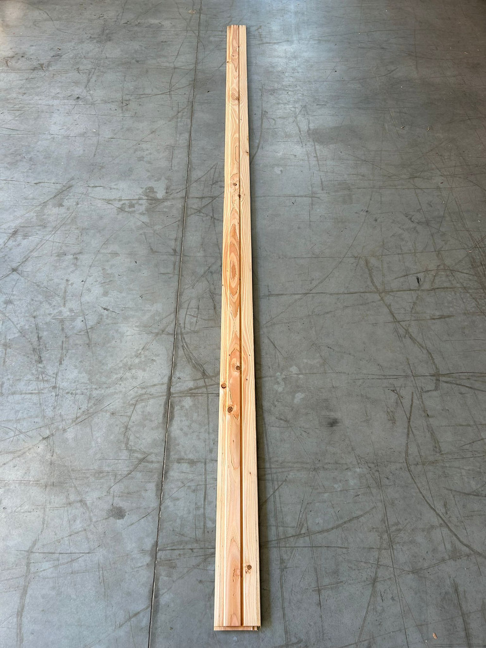 Bardage douglas naturel faux-claire-voie - 21x122 - L=4,0m (profil aero)