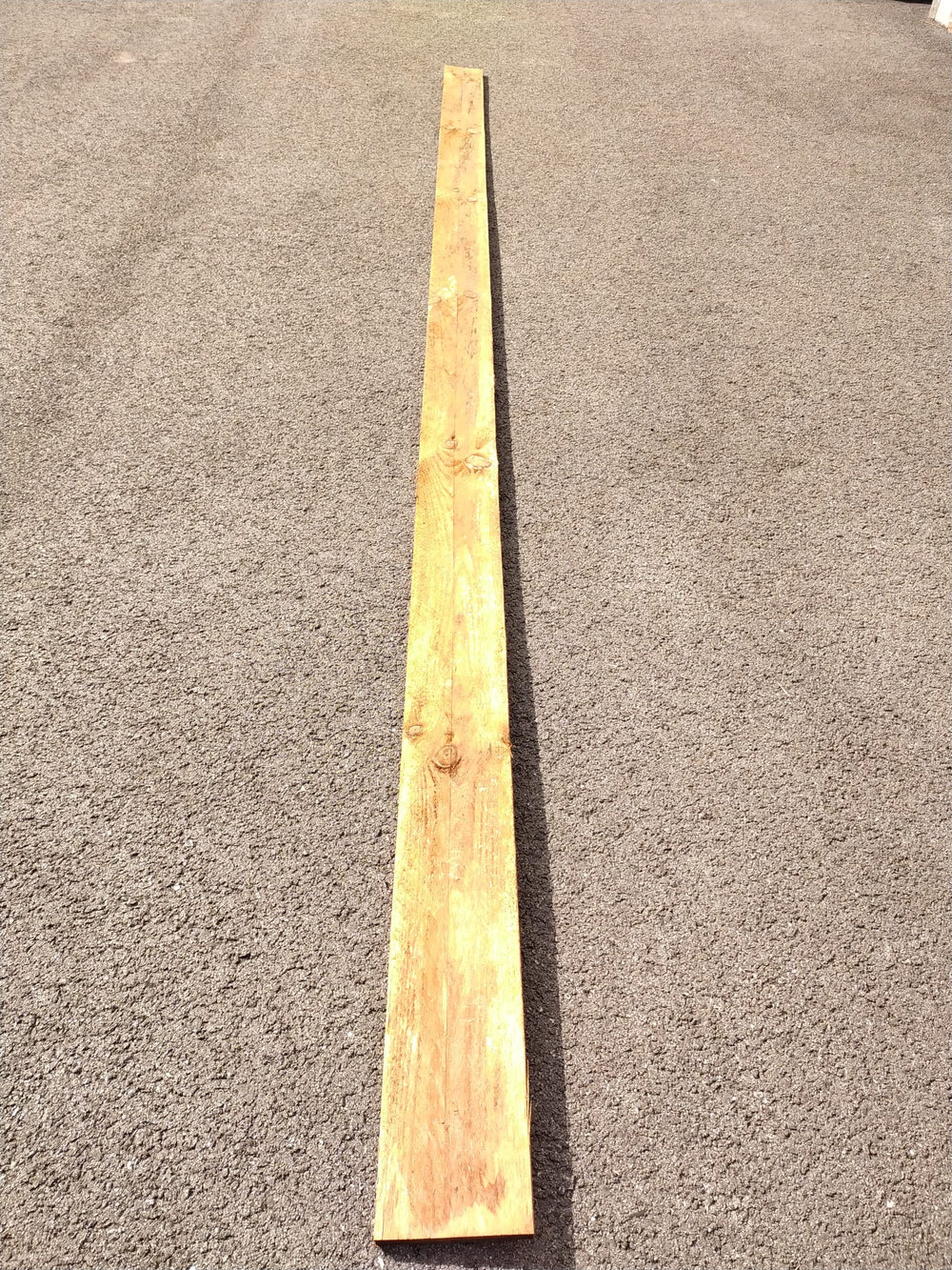 Planche Pin classe 3 marron - 18x150 - L=4m