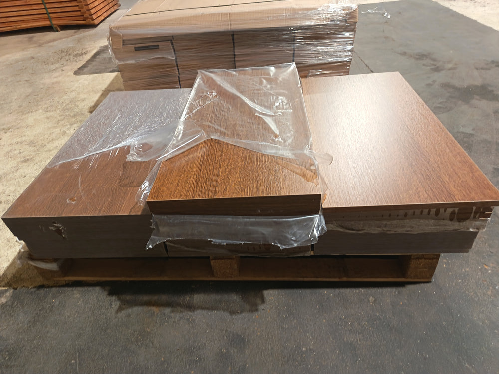 Tablette chêne foncé aggloméré - 800 x 400 x 18 mm