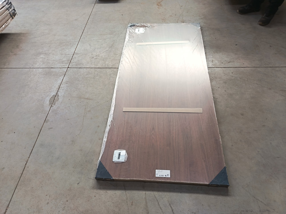 Plan de travail aggloméré noyer - 2000 x 900 x 40 mm