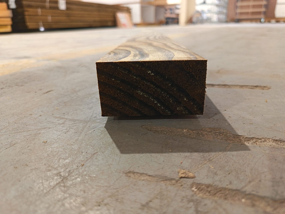 Chevron pin raboté vert classe 4 - 40x75 - L=3m