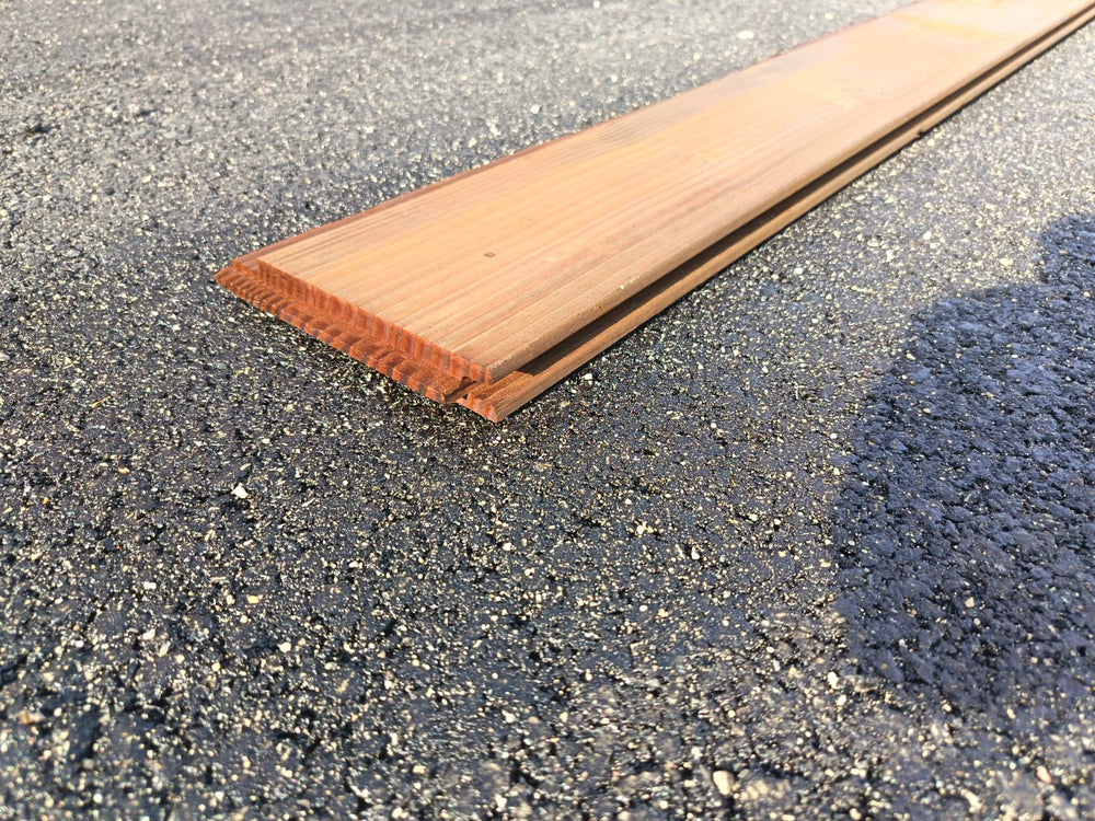 Bardage douglas traité marron - 22x135 - L=4m (profil Melodik lisse)