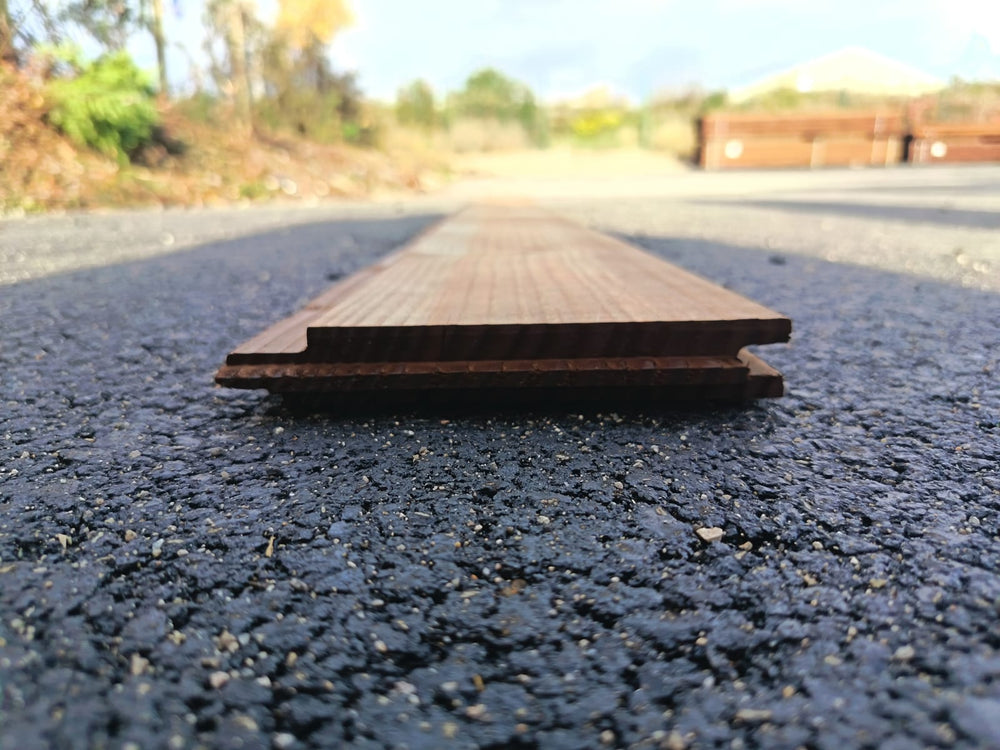 Bardage douglas traité marron - 22x135 - L=4m (profil Melodik lisse)