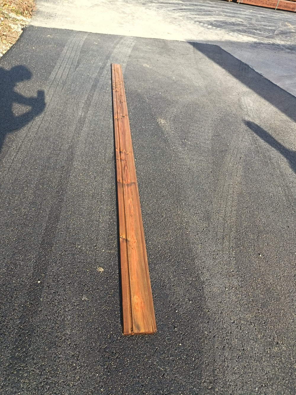 Bardage douglas traité marron - 22x135 - L=4m (profil Melodik rainure excentrée)