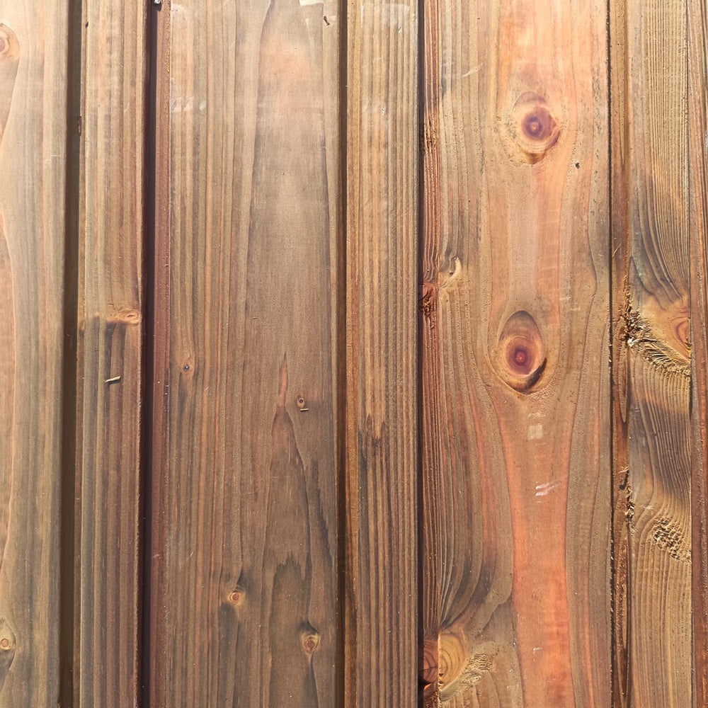 Bardage douglas traité marron - 22x135 - L=4m (profil Melodik rainure excentrée)