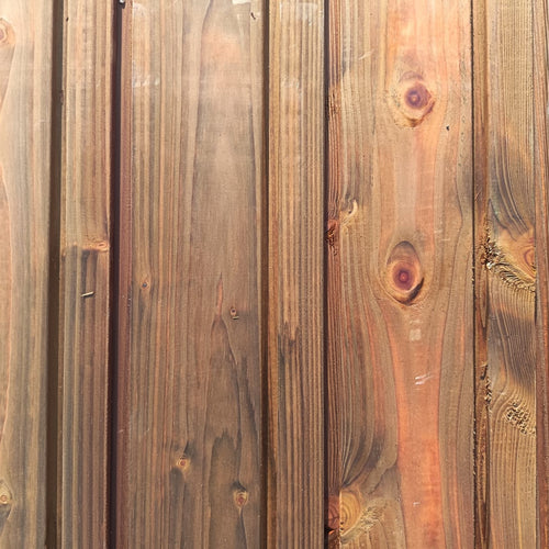 Bardage douglas traité marron - 22x135 - L=4m (profil Melodik rainure excentrée)