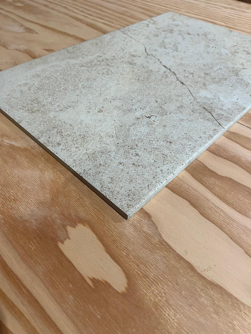 Carrelage grès cérame - Pierre de travertin P50 - 40x60cm - Ep=10mm - Parefeuille Provence
