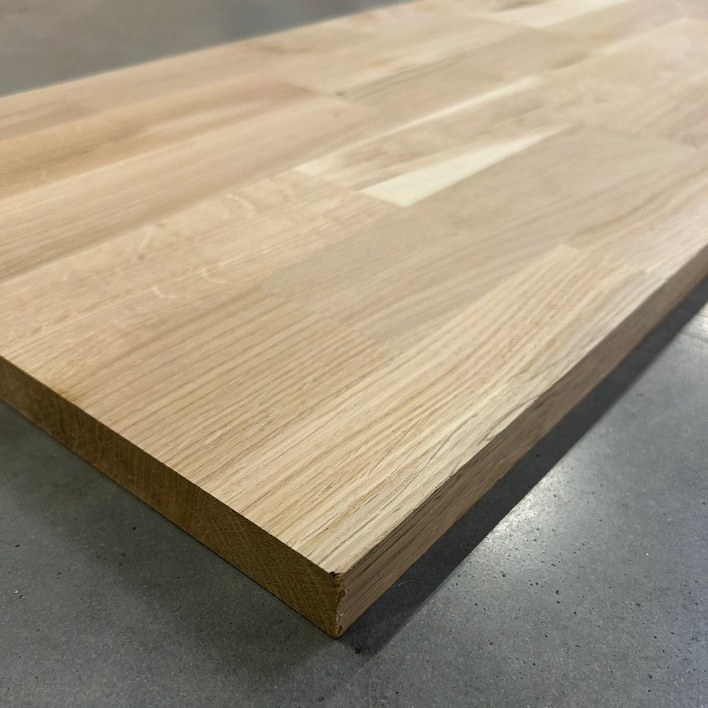 Plateau Chêne - lamellé collé abouté - 1600 x 370 x 22 mm